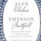 Ornate Watercolor Frame - Customizable Wedding Invitations in Blue by Katharine Watson.
