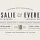 Classic Type - Customizable Wedding Invitations in Brown by Pistols.