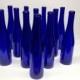 12 - Cobalt Blue Bottles 375 ML for Crafting, Parties, Bottle Trees, Home Brew, Wine, Beer , Oil ,  Vinegar , Wedding Center Piece