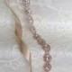 Rose Gold Crystal Rhinestone Bridal Sash,Wedding sash,Belts And Sashes,Bridal Accessories,Bridal Belt and sashes,Ribbon Sash,Style #36