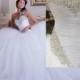 Ball Gown White/Ivory Wedding Dress Bridal dress Custom size 6 8 10 12 14 16 18