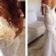 New Mermaid White/ivory Wedding dress Bridal Gown custom size 4 6-8-10-12-14-16+
