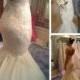 White Ivory Mermaid Wedding Dress Bridal Gown Custom Size 4 6 8 10 12 14 16 18+