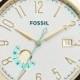 Fossil 'Vintage Muse' Leather Strap Watch, 40mm 