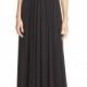 Vera Wang V-Neck Jersey Gown 