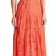 Dress the Population Lace Fit & Flare Maxi 