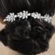 Wedding Hair Chain Bridal Hair Chain CZ crystal Hair Wrap Headpiece, Wedding Halo Crystal Hair Comb, Wedding Hair Comb Vine