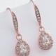 Statement Wedding Rhinestone Earrings,925 chain Crystal rhinestone earrings .Bridal jewelry.