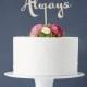 Calligraphy 'Always' Wooden Wedding Cake Topper