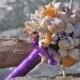 Natural Purple and Coral Orange Seashell Bouquet / Beach Bouquet