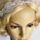 Long Bridal Headband Crystal Pearls Rhinestone  Wedding Headband Headpiece, Halo Bridal Flapper 1920s Great Gatsby Headband Headpiece