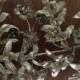SALE Antique German silver wedding tiara crown laurel wreath myrtle flowers leaves organic headdress