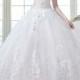 Luxury Beaded Ball Gown Wedding Dress