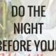 Things To Do The Night Before Your Wedding