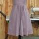 Dusty Purple Bridesmaid Dress, Chiffon Evening Dress, A line Prom Dress, Sweetheart Wedding Dress Knee length