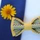 Pray for Ukraine EMBROIDERED bow tie for patriots Ukrainian Independance Day Blue chevron Yellow blue flag Ukrainian diaspora Canada USA