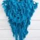 Beautiful Blue Lace Scarf, Summer scarves, Mother's Day Gifts, Gift Ideas For Her (005)