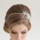 Crystal Pearl Headband, Wedding Headpiece, Crystal Pearl Tiara