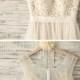Lace Chiffon Wedding Dress With Champagne Lining