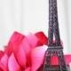 6" Black Paris Eiffel Tower Cake Topper