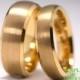 Tungsten Couple Ring,Matching Wedding Bands,Gold Plated Tungsten Wedding Ring Sets,Couples Ring, Tungsten Wedding Band,His and Hers Rings