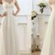 New Stock Beaded White/Ivory Lace Up Bridal Gown Wedding Dress Custom Size 6-18+