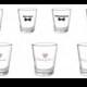 New Wedding Shot Glass Bridal Party Favour Gift