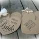 Advice for the Bride Bridal Shower Tag Book- Guest Book Alternative-Bridal shower idea-Bridal Shower Game- Kraft Brown Covers