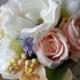Wedding Bouquet, Pastel Bouquet, Spring Wedding Bouquet, Magnolia Bouquet, Spring Flower Bouquet,Rose and Peony Bouquet,Cabbage Rose Bouquet