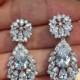 Sale Chandelier earrings Bridal jewelry Vintage wedding Wedding earrings Crystal drop earring Swarovski crystal earrings Bridal earring