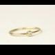 14k Yellow Solid Gold Diamond Engagement Ring, White Diamond Ring,Simple Diamond Ring,Dainty Stacking Diamond Ring