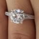 2.5 CT Round Cut D/VS2 Diamond Engagement Ring 18k White Gold  Clarity Enhanced