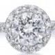 2.8 Round Cut Diamond Solitaire Engagement Ring Enhanced VS2/D 14K White Gold