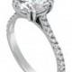 2.15 Round Cut Diamond Solitaire Engagement Ring Enhanced VS2/D 14K White Gold