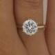 2 Round Cut Diamond Solitaire Engagement Ring Enhanced VS1/F 14K Yellow Gold