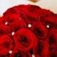 Simple Yet Stunning Red Roses Bouquet. Michael And Anna Costa Photographers, Flowers By Ariel Yve Design