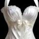 Top Selling Halter Shaping Overbust Corset With Bow Decor