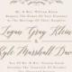 Classic Crest - Customizable Wedding Invitations in Beige or Gold by Kristen Smith.