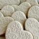 Sugar Dot Cookies: White On White Heart Sugar Cookies