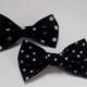 mens black bow ties two polka dot bowties for men wedding ties groom neckties gift for husband men's gift regalo para el marido cadeau ЖЧ12