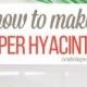 How To Make Paper Hyacinth Flowers