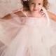 Blush Flower Girl Dress, Bridesmaid Dress, Pink and Ivory tutu dress, Christening gown, Tulle Flower Girl dress, Occasion dresses, wedding
