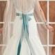 Traditional Wedding Veil, Long Bridal Veil in White, Diamond White, Ivory and more -- Jes' Mountain Veil