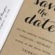 Deposit : kraft save the date cards, typography save the date, rustic save the date, calligraphy save the date, wedding save the date cards