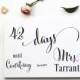 Bridal Shower Decoration, Girls Weekend, Bachelorette Party, Bridal Brunch, Wedding Countdown Sign - 5x7 inches (A7SIGN-CAN)