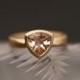 Morganite Engagement Ring - Pale Pink Morganite Gold Ring - 18k Gold Ring with Pink Gemstone- Free Shipping - Size 6.5 - FREE SHIPPING