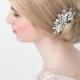 Bridal Pearl Hair Comb, Wedding Hair Comb, Crystal & Pearl Hair Comb, Bridal Head Piece