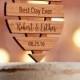 Personalized Wedding Cake Topper Rustic 