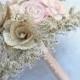 Vintage Romantic Bouquet, Pink, Book Rose, Bridal Bouquet, Wedding Bouquet, Dried Flowers, Bouquet, Sola Wood, Vintage, Shabby Chic, Wedding