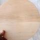 Wooden plate 16,5 cm 6.49 inch unfinished natural eco friendly